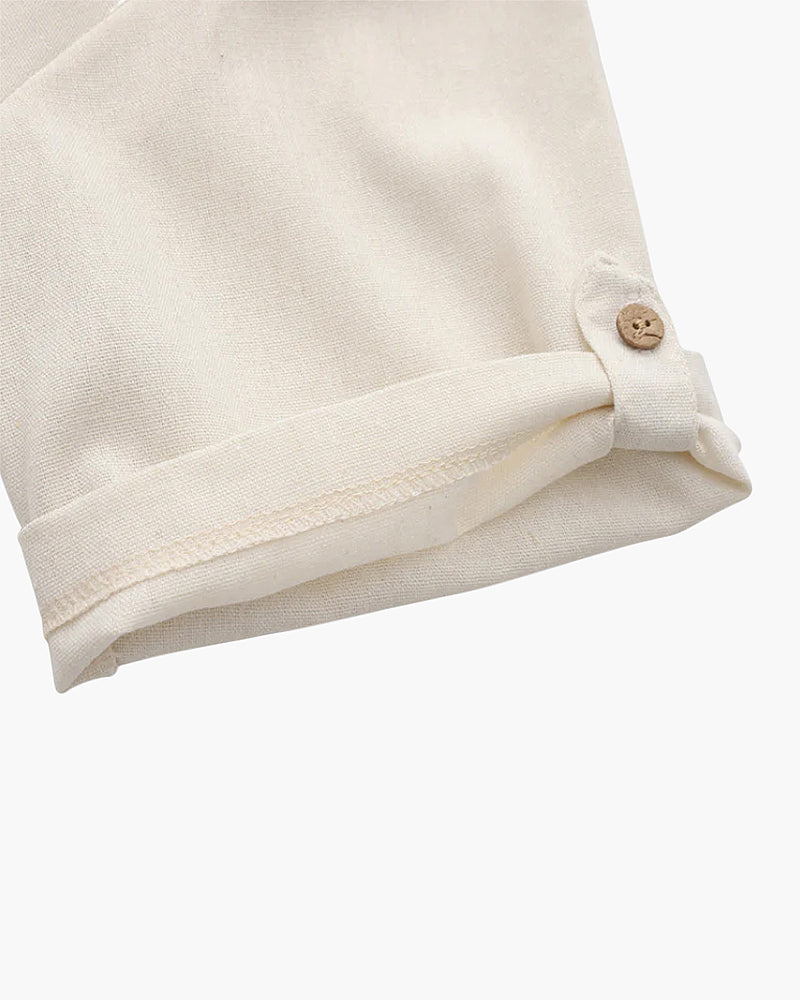 The capri linen blend henley resort shirt