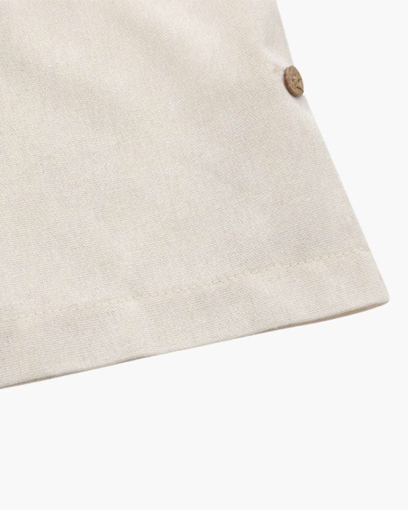 The capri linen blend henley resort shirt