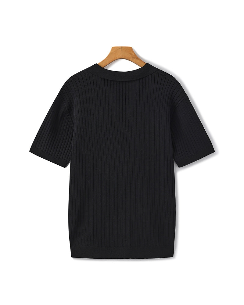 The gran turismo ribbed knit resort polo