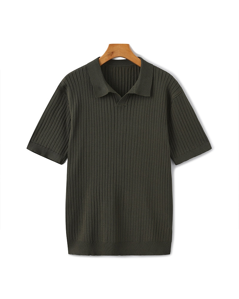 The gran turismo ribbed knit resort polo