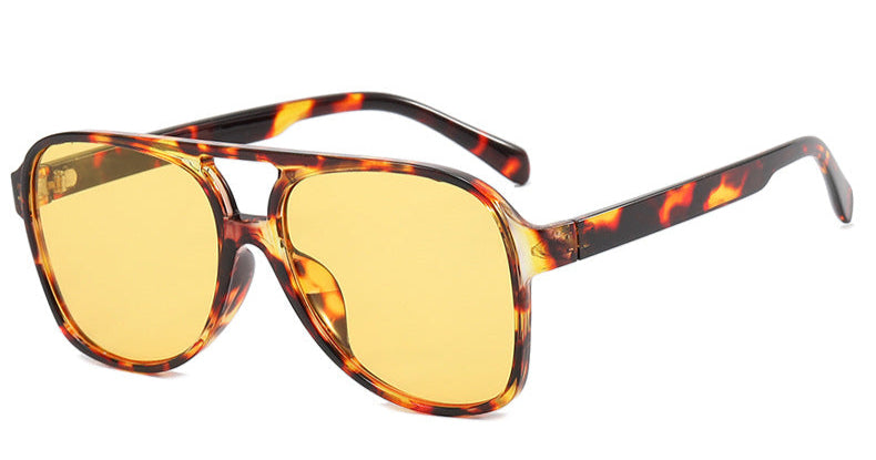 Amelia - Oversized fashion aviator sunglasses