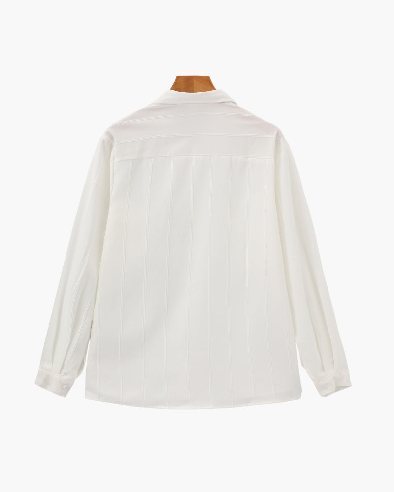 ST Tropez long sleeve ribbed resort shirt