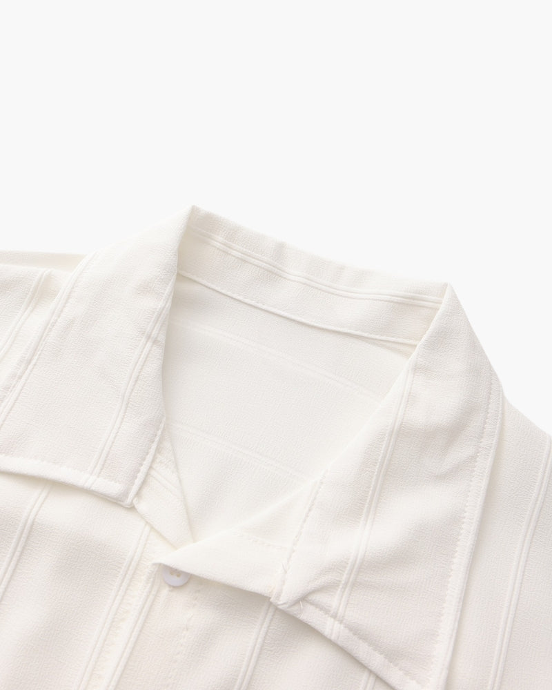 ST Tropez long sleeve ribbed resort shirt