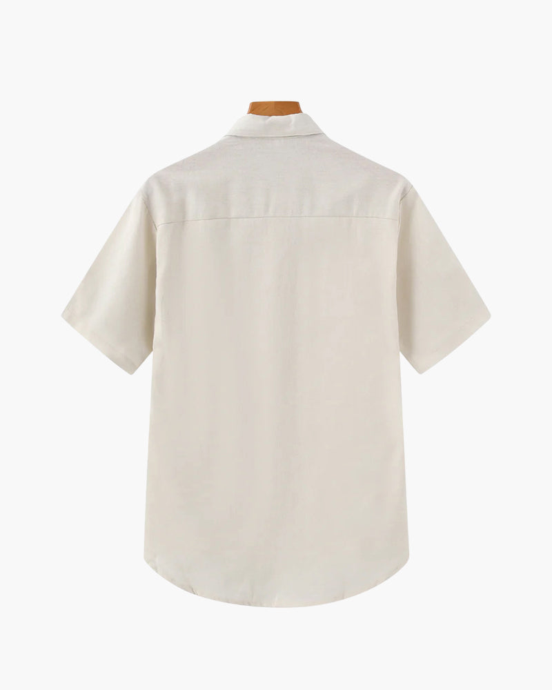 The capri linen blend henley resort shirt