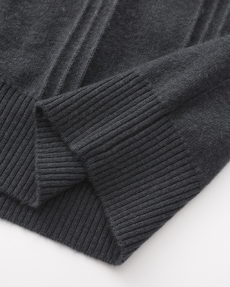 The Savile - Structured knit quarter-zip jumper