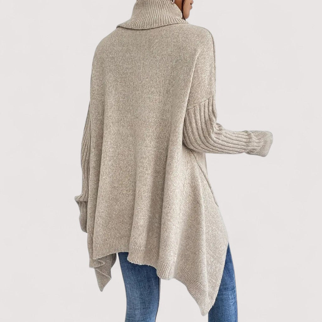 The Aspen - Oversized high-low turtleneck sweater