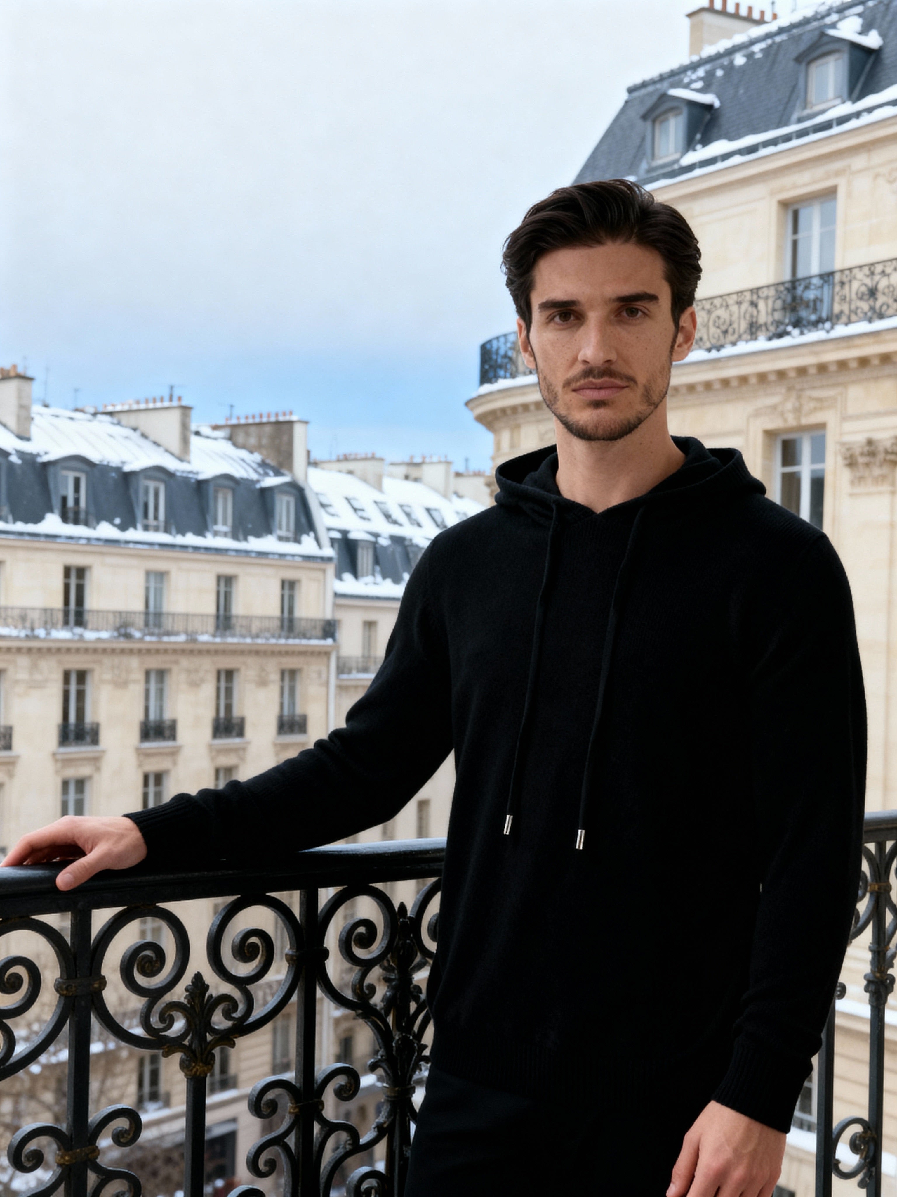 The Cashmere - Fine knit luxury hooded sweater