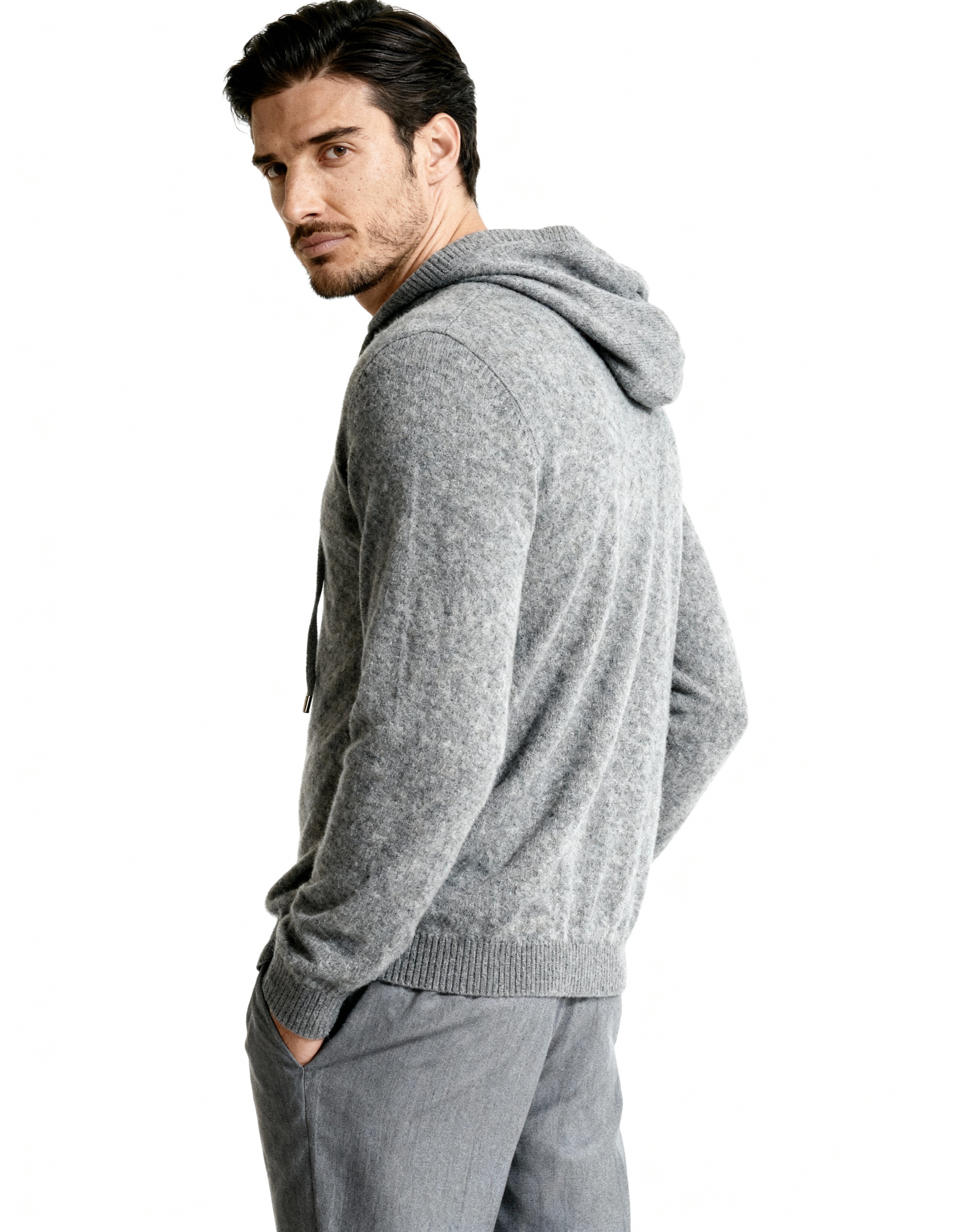The Cashmere - Fine knit luxury hooded sweater