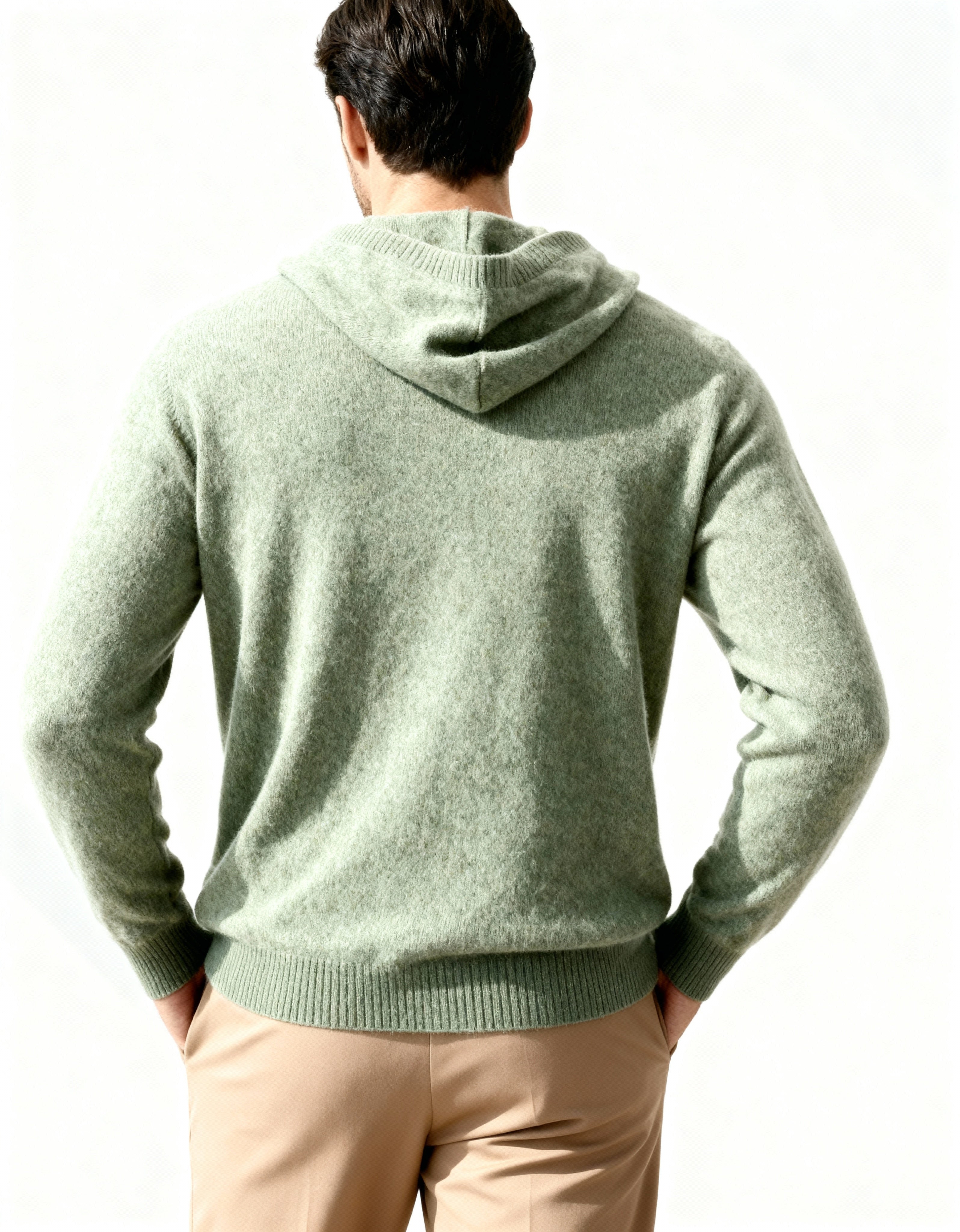 The Cashmere - Fine knit luxury hooded sweater