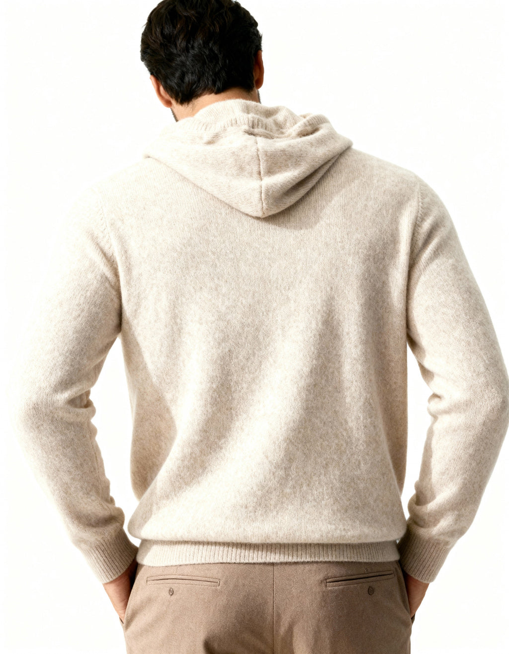 The Cashmere - Fine knit luxury hooded sweater
