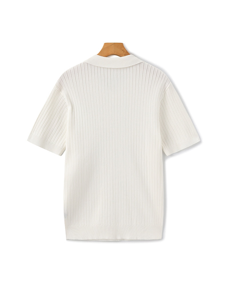The gran turismo ribbed knit resort polo