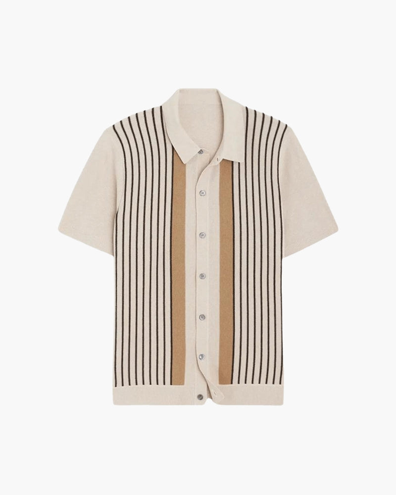 Monte Carlo stripe knit resort polo