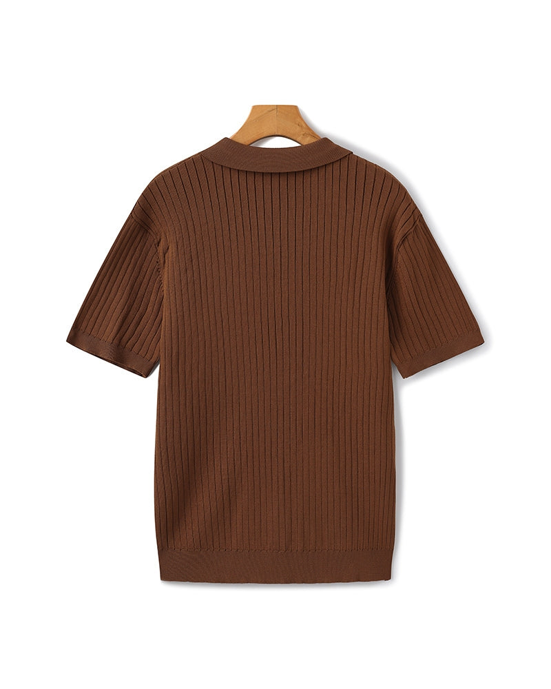The gran turismo ribbed knit resort polo
