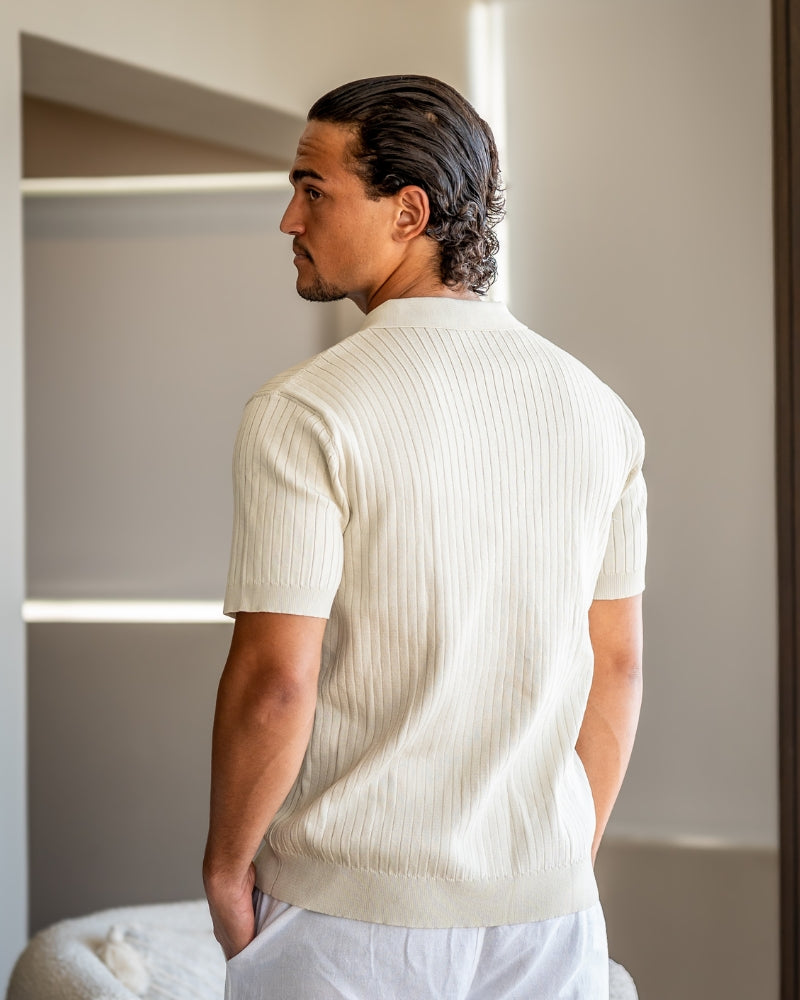 The gran turismo ribbed knit resort polo