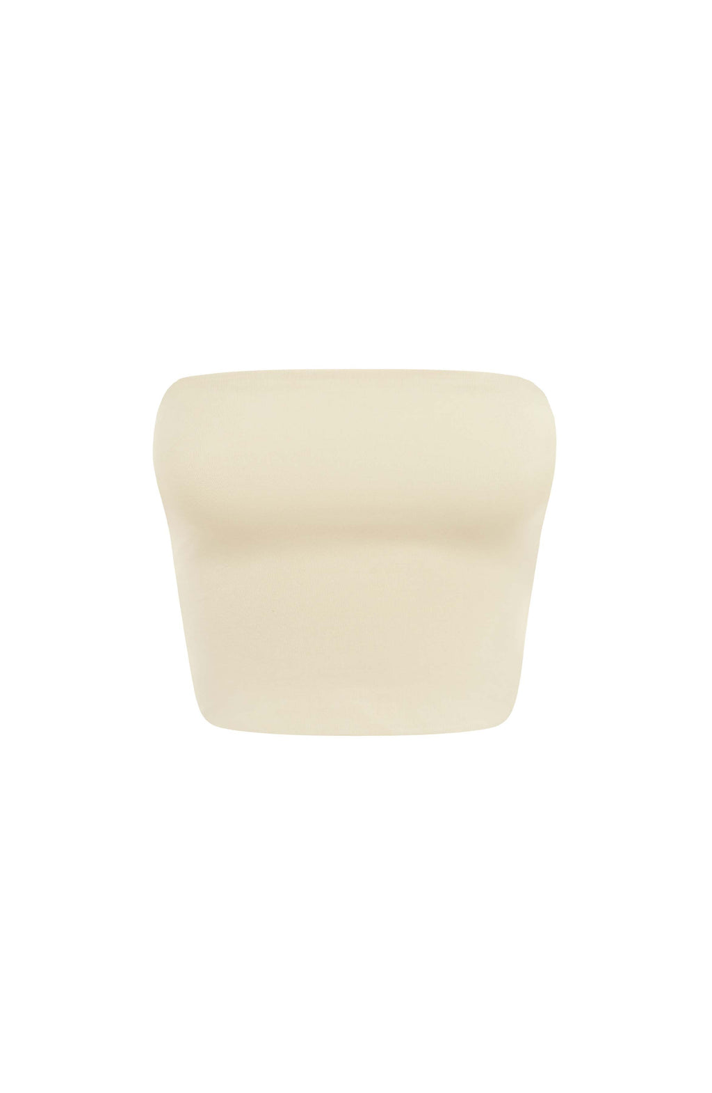 Rein - Cream seamless bandeau crop top