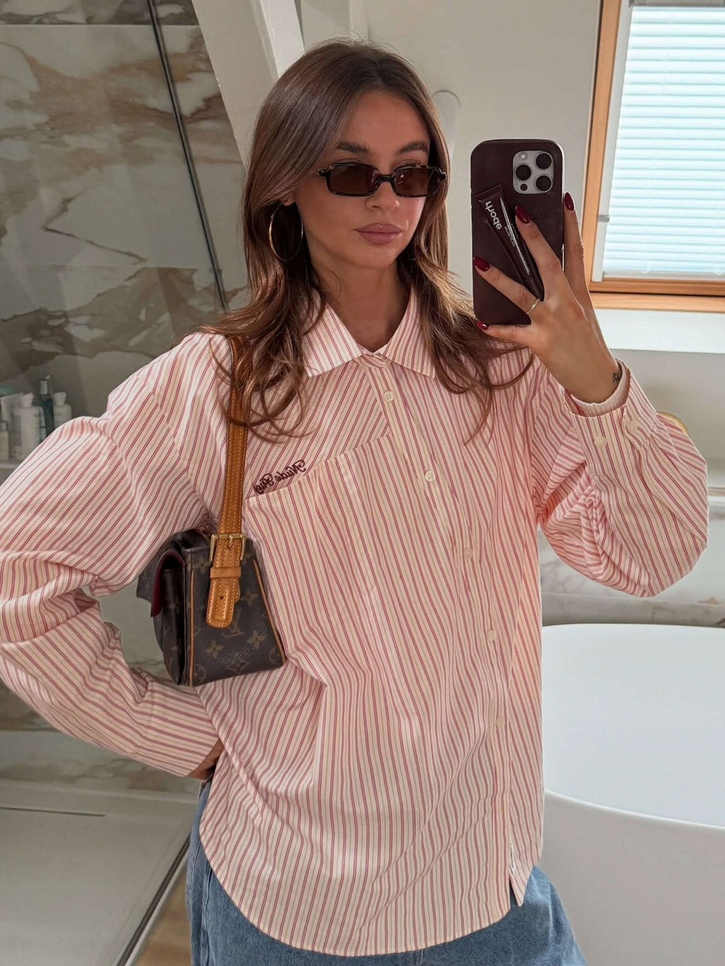 Skye - Slim rectangular 90s fashion sunglasses