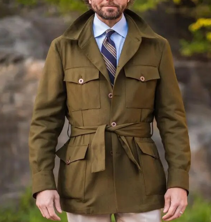 The Expedition Four-Pocket Belted Safari Jacket